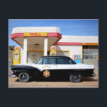 Biker Patrol Classic Car Service Station Vykort<br><div class="desc">Hej där! Hoppas du gillar det här fotot jag fångade på mina resor. Du kan gärna lägga till din egen text! Kolla min butik för mer.</div>