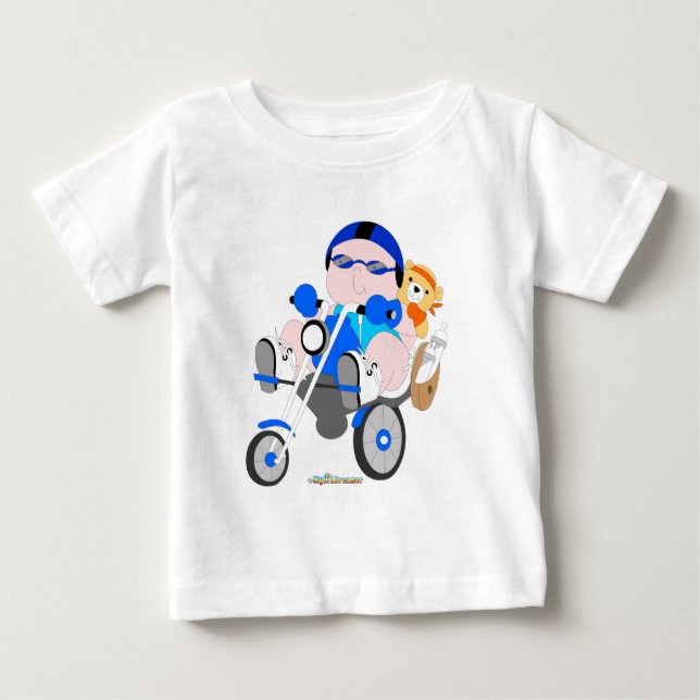 Biker pojke t-shirt (Framsida)
