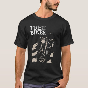 Biker Rocker Motorcle Bike Tävla Motorcyklar T Shirt