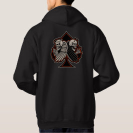 Biker Saint eller Syndare Ace of Spades Old School Hoodie