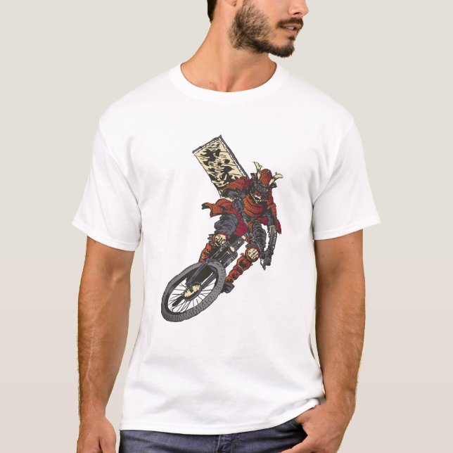 Biker Samurai T Shirt (Framsida)