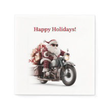 Biker Santa julfest bordssnurre