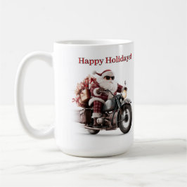 Biker Santa julkaffe paus Kaffemugg