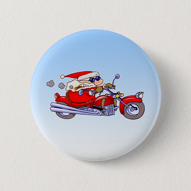 Biker Santa Knapp (Framsida)