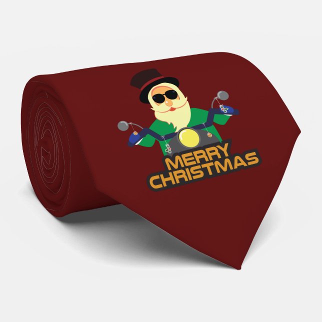 Biker Santa Manar acktie Slips (Rullad)