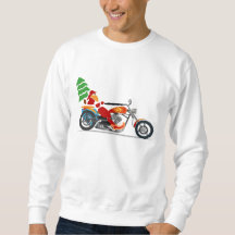 Biker Santa Riding a Motorcykel