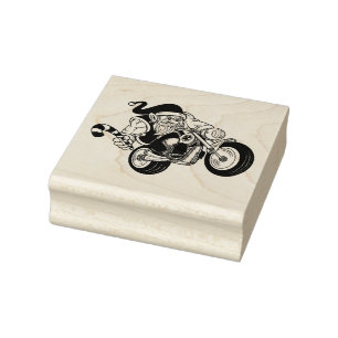 Biker Santa Stämpel