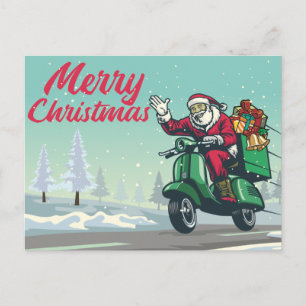 Biker Santa Vykort