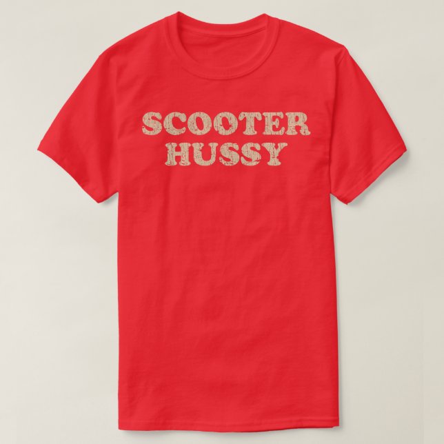 Biker Scooter Hussy 1978 T Shirt (Design framsida)