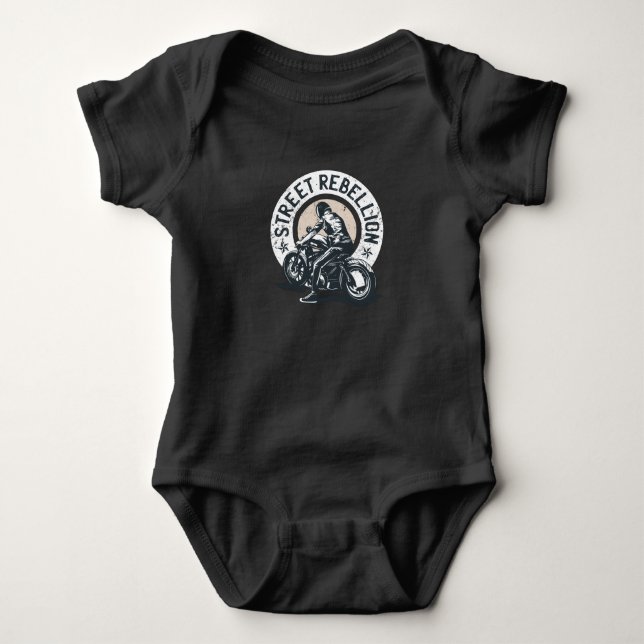 Biker Scorcher på en motorcykel T Shirt (Framsida)