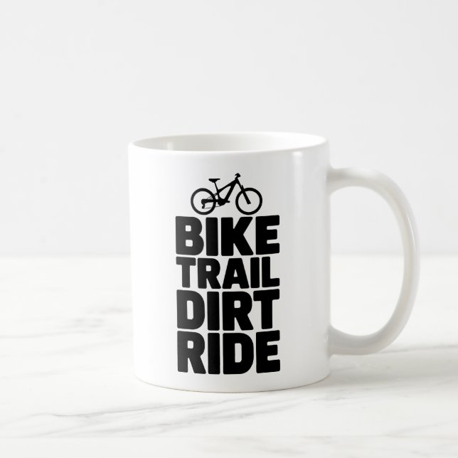 Biker Silhouette Äventyr Design Kaffemugg (Höger)