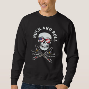 Biker Skeleton Död Mystic Bone 2 Lång Ärmad Tröja