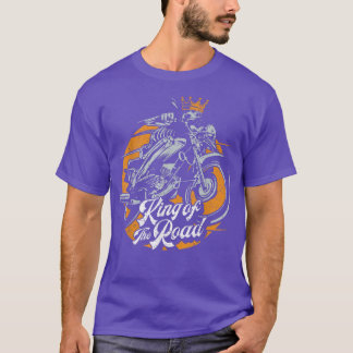 Biker Skeleton Kung Motorcycle Rider Gift T-Shirt