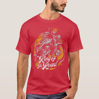 Biker Skeleton Kung Motorcycle Rider Gift T Shirt