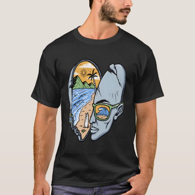 Biker Skeleton Mystic Death Bone T Shirt (Framsida)