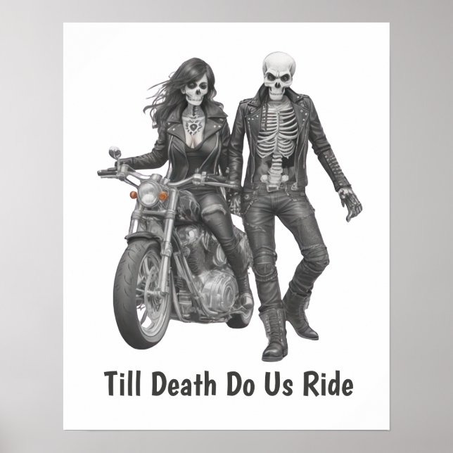 Biker Skeleton par Poster (Framsidan)