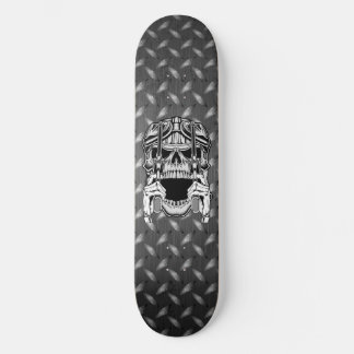 Biker Skull 2-reflekterande romb-skiva Mini Skateboard Bräda 18,5 Cm