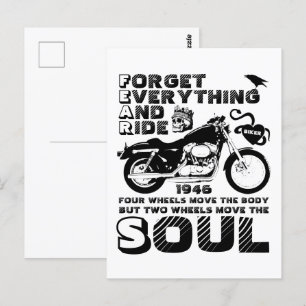 Biker Soul, Personlig Födelsedatum Vykort