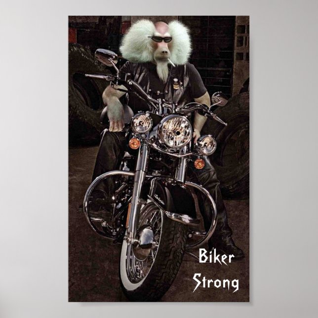 Biker stark poster (Framsidan)