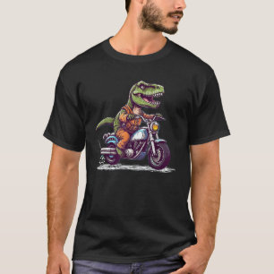 Biker T Rex på motorcykeldosering t Rex Riding Mo Shirt