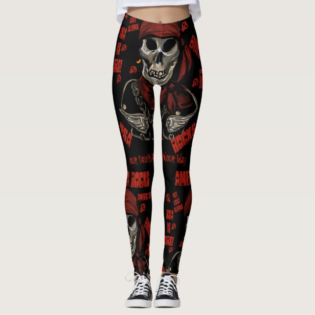 BIKER T-Shirt Leggings (Framsida)