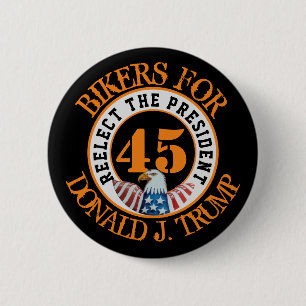 Biker till Donald J.Trump 2020 Knapp