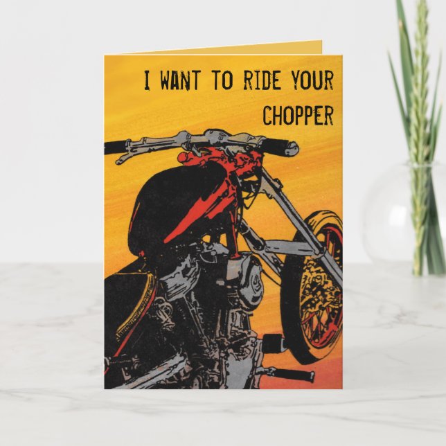 biker Valentine-kort Helgkort (Framsida)