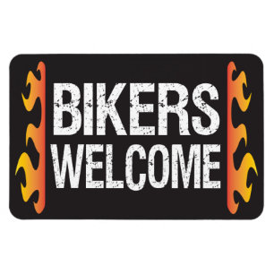 Biker Välkomna Motorcykelhändelse eller affärsverk Magnet
