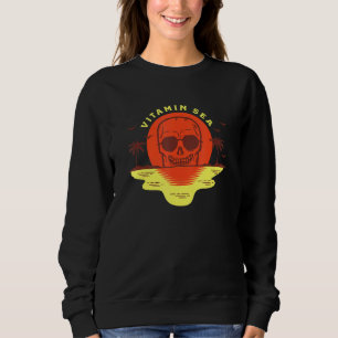Biker Vitamin Sea Skull Biking Summer Land Biki T Shirt