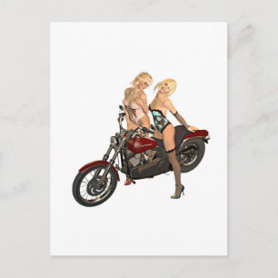 Biker Vykort