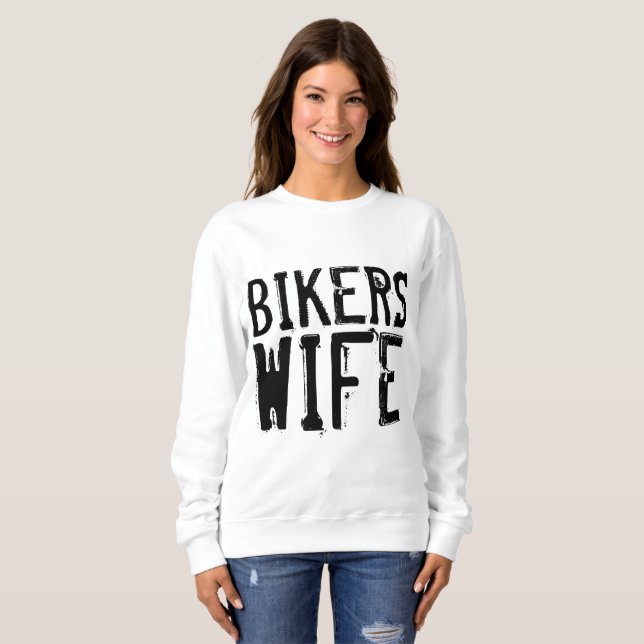 BIKER WIFE t-shirts (Hel framsida)