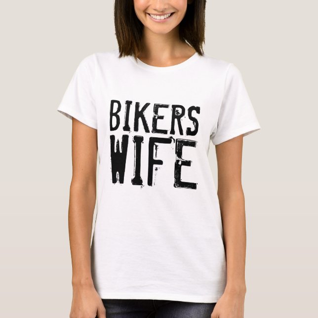 BIKER WIFE t-shirts (Framsida)