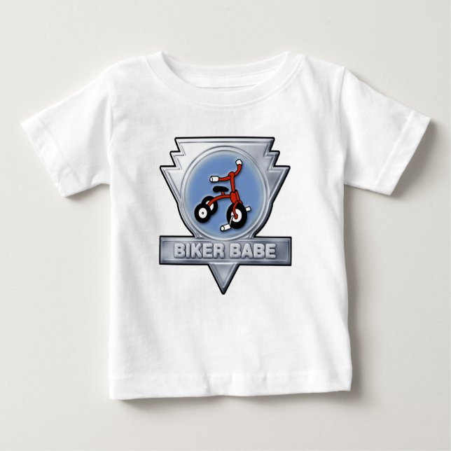 BikerBabebaby T Shirt (Framsida)