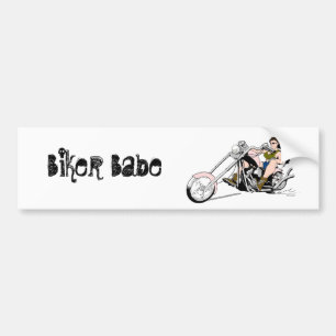 BikerBabebildekal Bildekal