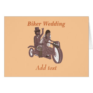 Bikerbröllopprodukter Hälsningskort