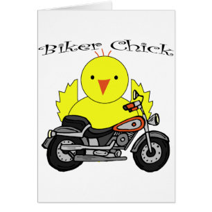 Bikerchick Hälsningskort