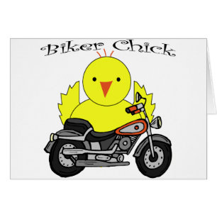 Bikerchick Hälsningskort