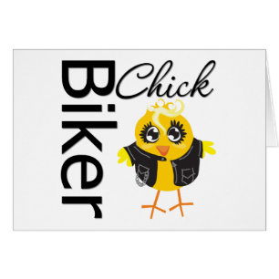 Bikerchick Hälsningskort