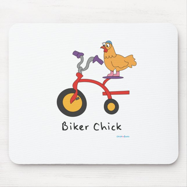 Bikerchick Mousepad Musmatta (Framsidan)