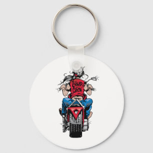 Bikerchick Nyckelring