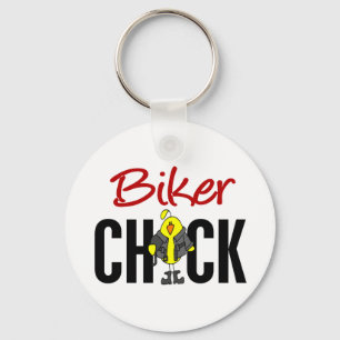 Bikerchick Nyckelring