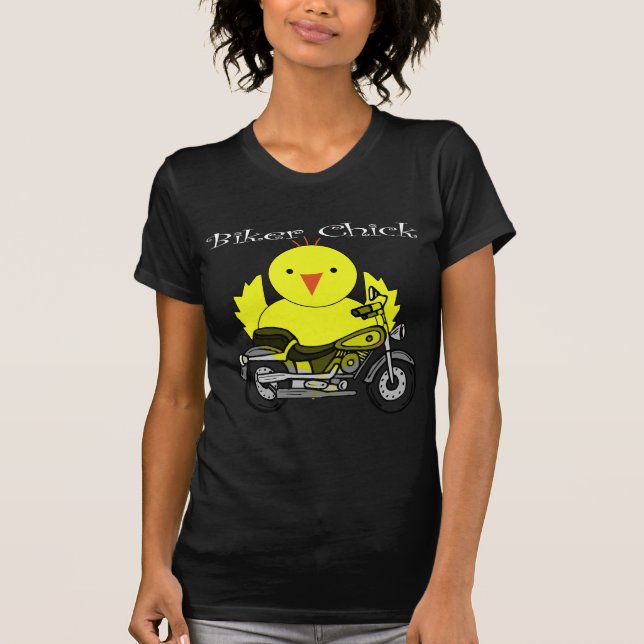 Bikerchick T Shirt (Framsida)
