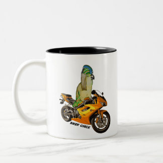 Bikerchick Två-Tonad Mugg