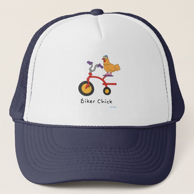 Bikerchicktruckerkeps Truckerkeps (Framsida)