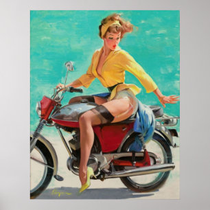Bikerflicka Poster