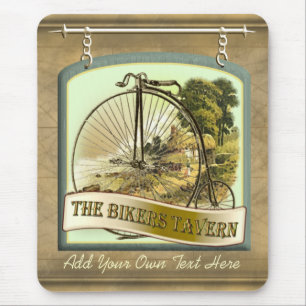 Bikerkrogpuben undertecknar Mousepad Musmatta