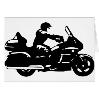 bikermotorcykelmoto som goldwing hälsningskort
