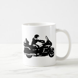 bikermotorcykelmoto som goldwing kaffemugg