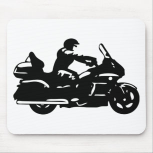 bikermotorcykelmoto som goldwing musmatta