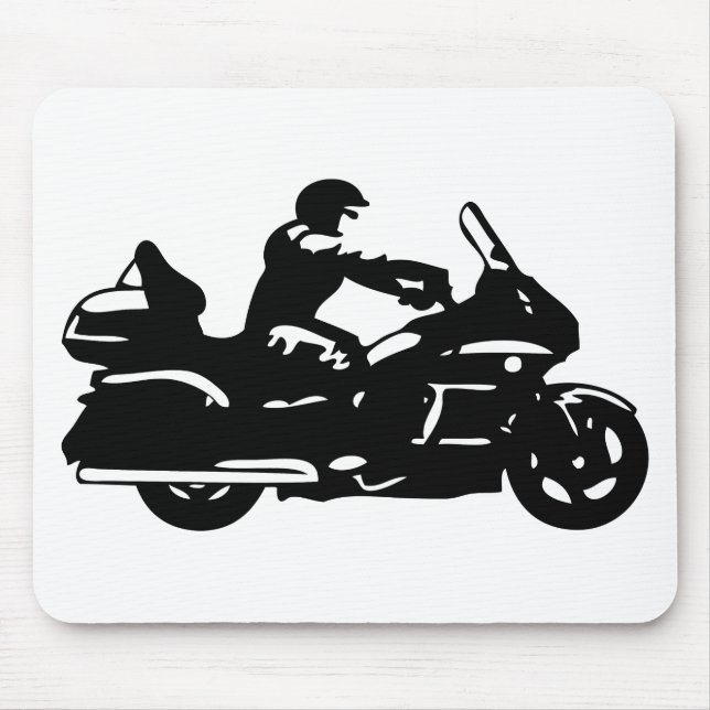 bikermotorcykelmoto som goldwing musmatta (Framsidan)